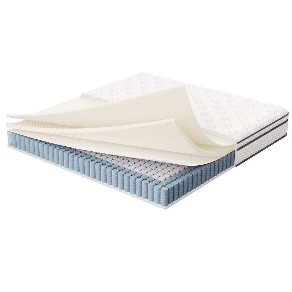 Jenna 12" Innerspring and Foam King Mattress by Modway