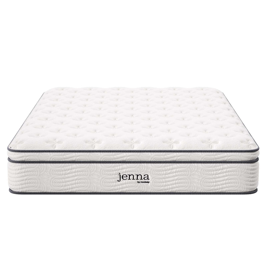 Jenna 12" Innerspring and Foam California King Mattress by Modway