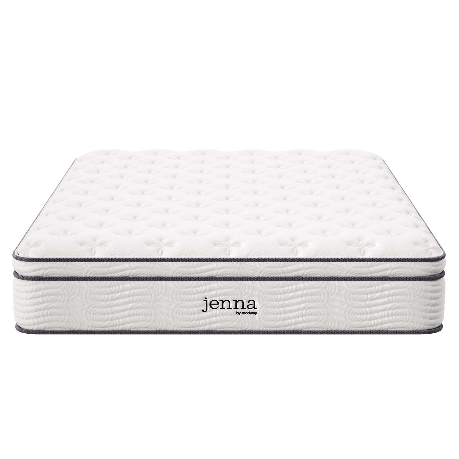 Jenna 12" Innerspring and Foam California King Mattress by Modway