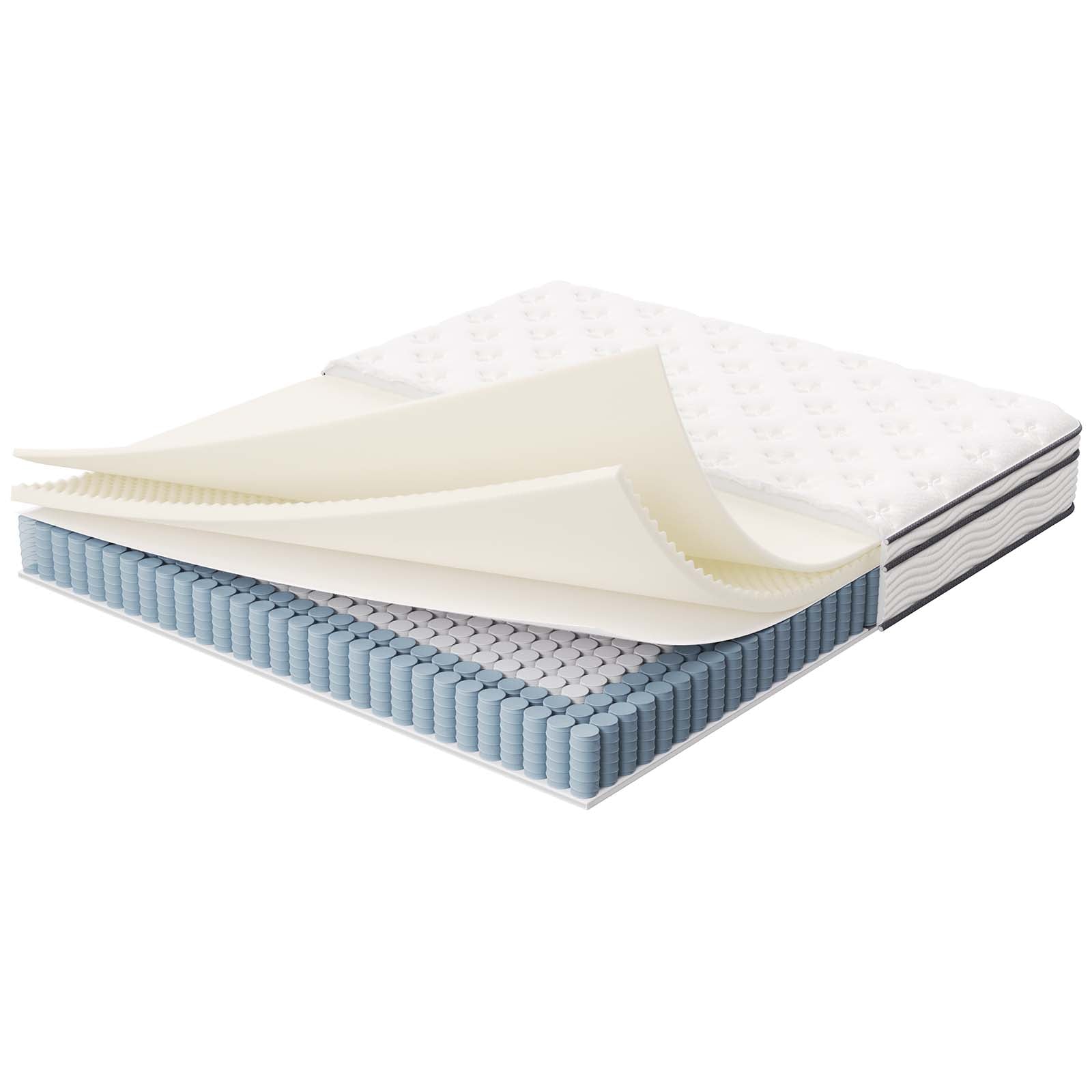 Jenna 12" Innerspring and Foam California King Mattress by Modway