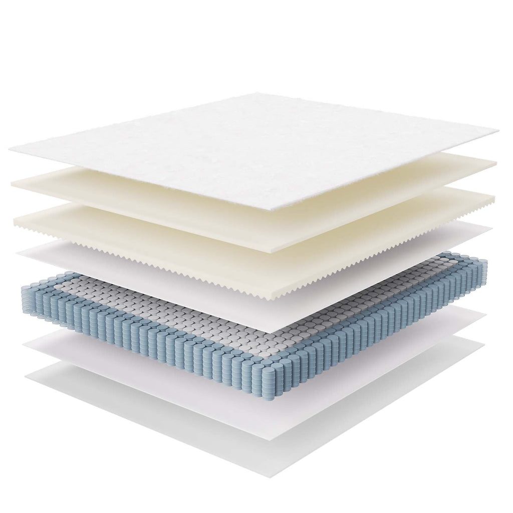 Jenna 12" Innerspring and Foam California King Mattress by Modway