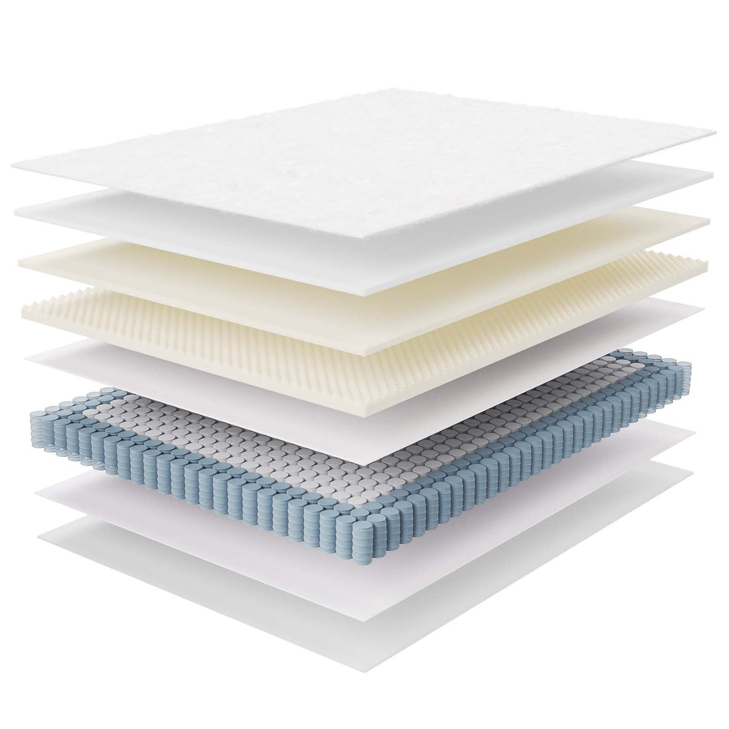 Jenna 6" Innerspring and Foam Queen Mattress by Modway