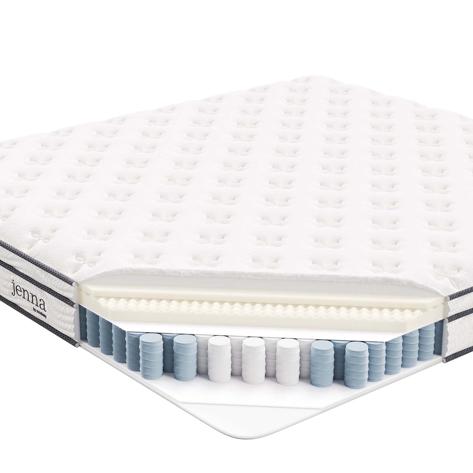 Jenna 6" Innerspring and Foam King Mattress by Modway