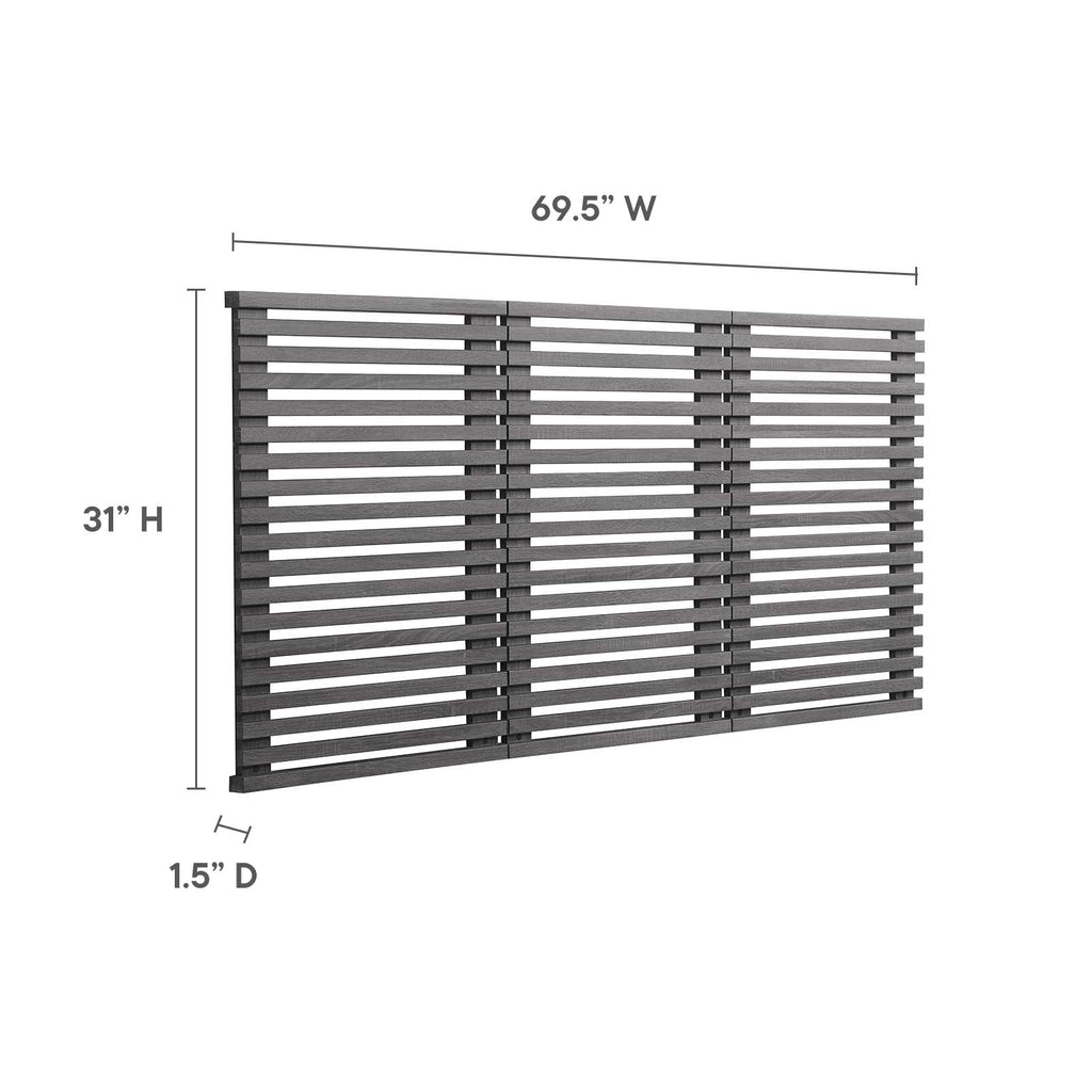 Render Wall Mount Queen Headboard by Modway