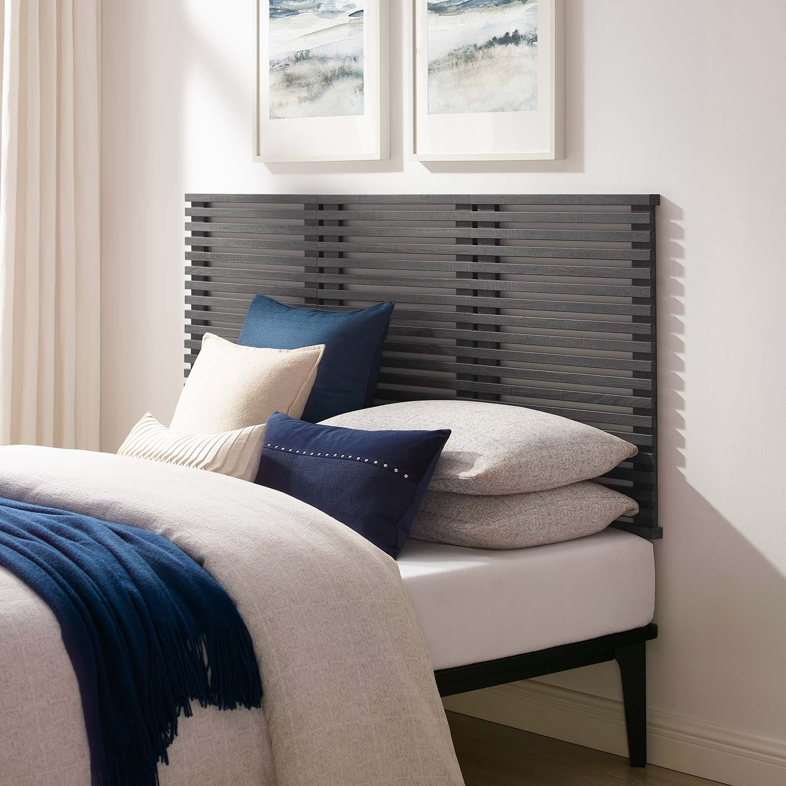 Render Wall Mount Queen Headboard by Modway