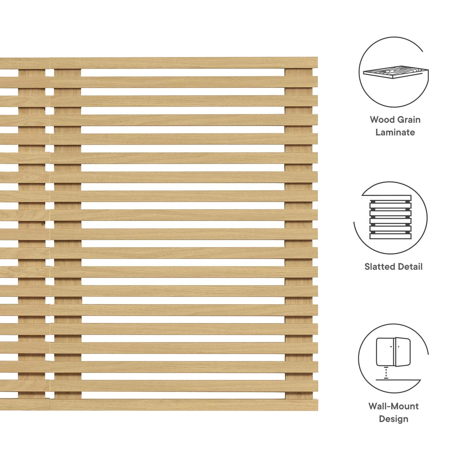 Render Wall Mount Queen Headboard by Modway