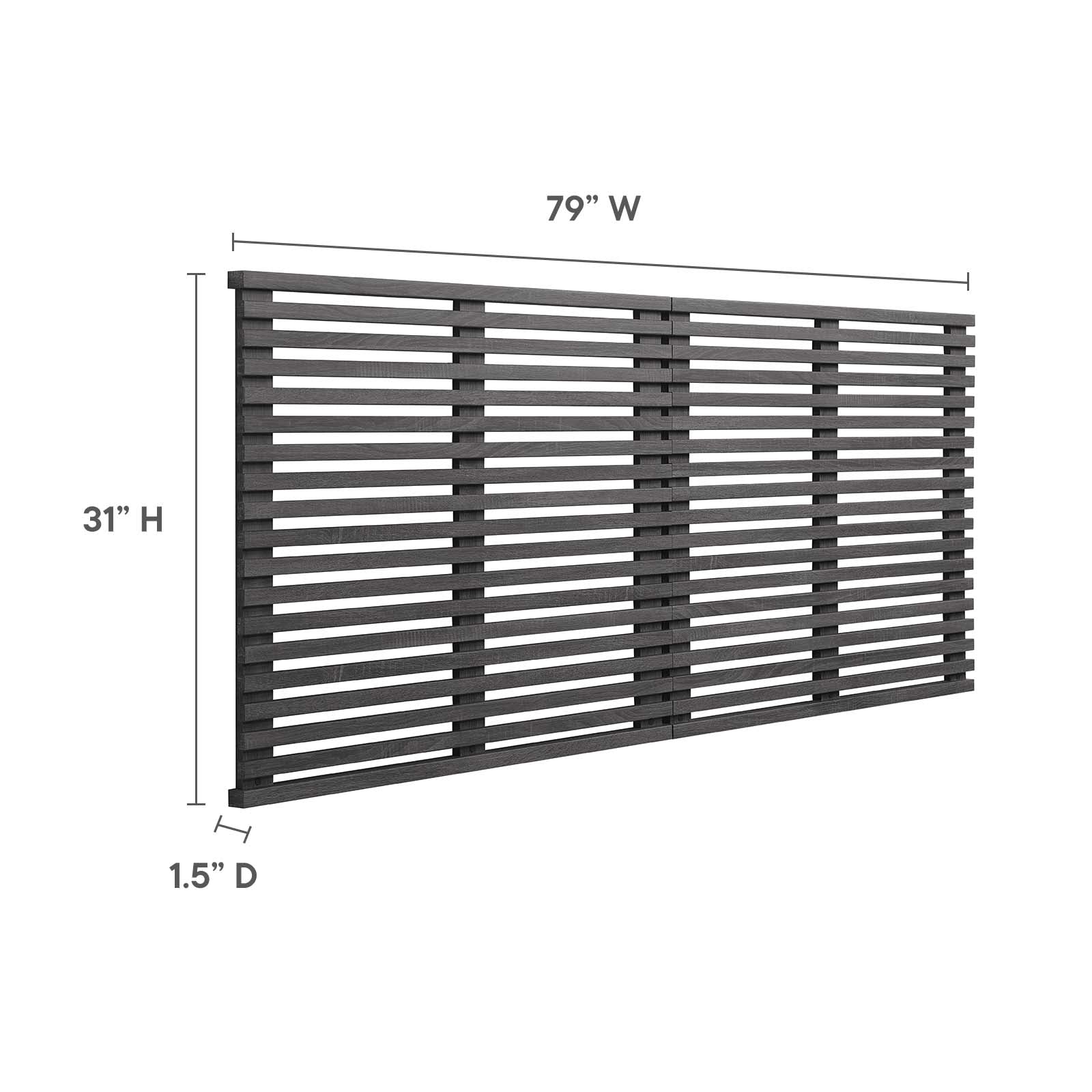 Render Wall Mount King Headboard by Modway