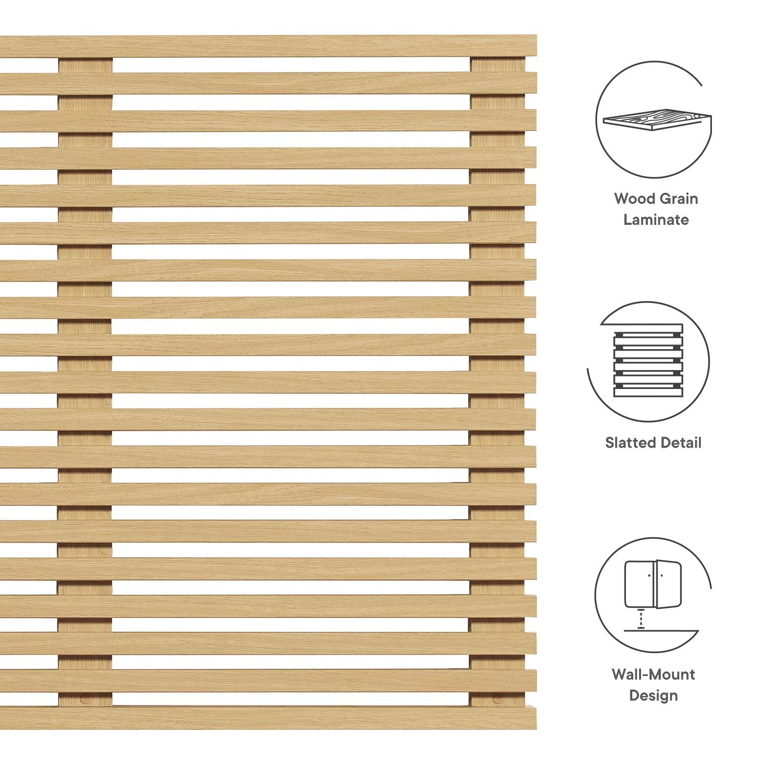 Render Wall Mount King Headboard by Modway