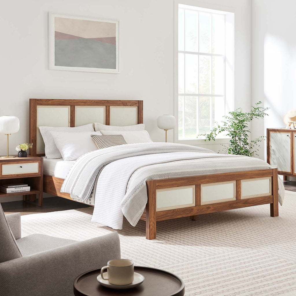 Capri Wood Grain Queen Platform Bed by Modway