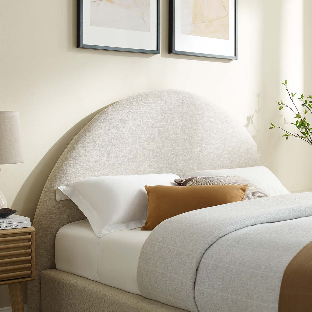 Resort Upholstered Fabric Arched Round Full Platform Bed by Modway