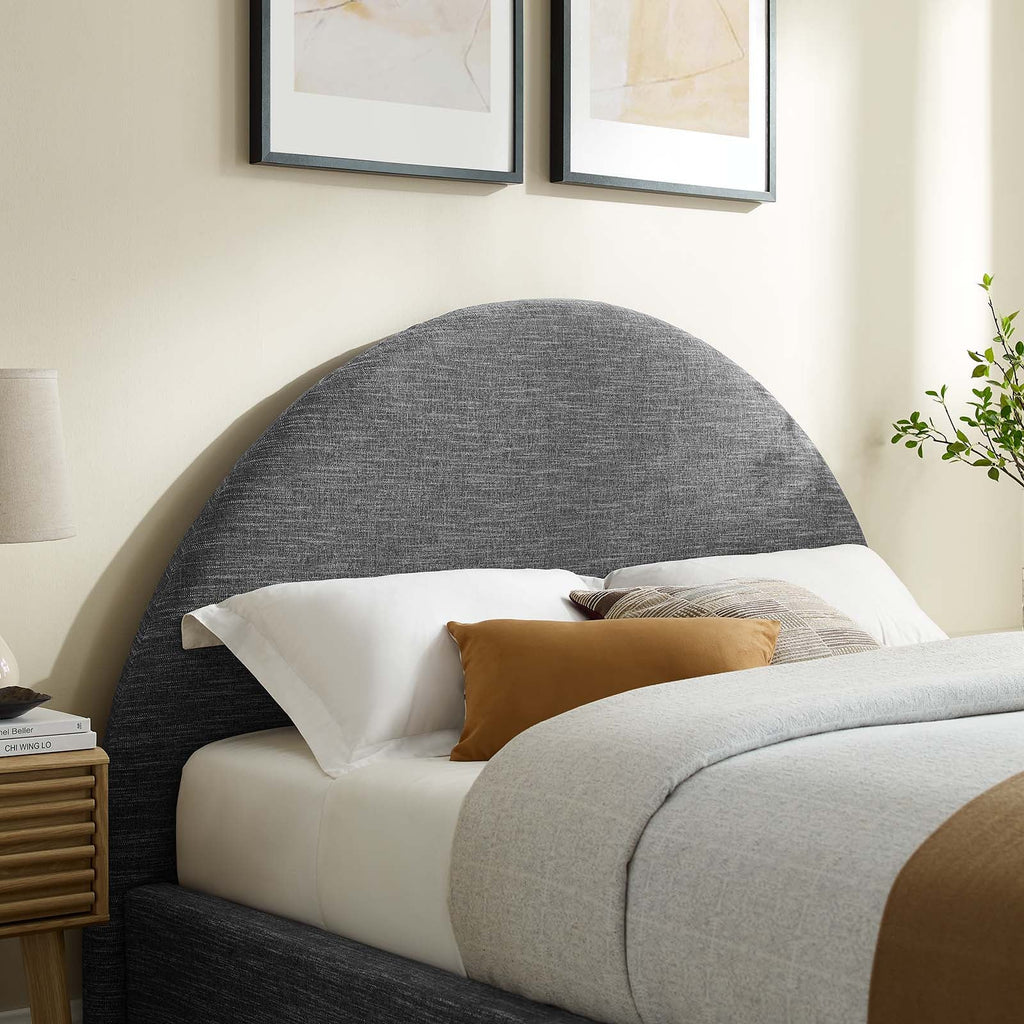 Resort Upholstered Fabric Arched Round Full Platform Bed by Modway