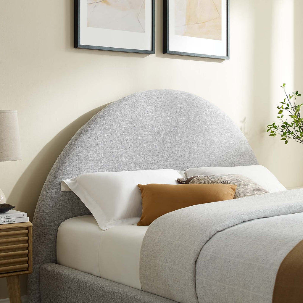 Resort Upholstered Fabric Arched Round Queen Platform Bed by Modway