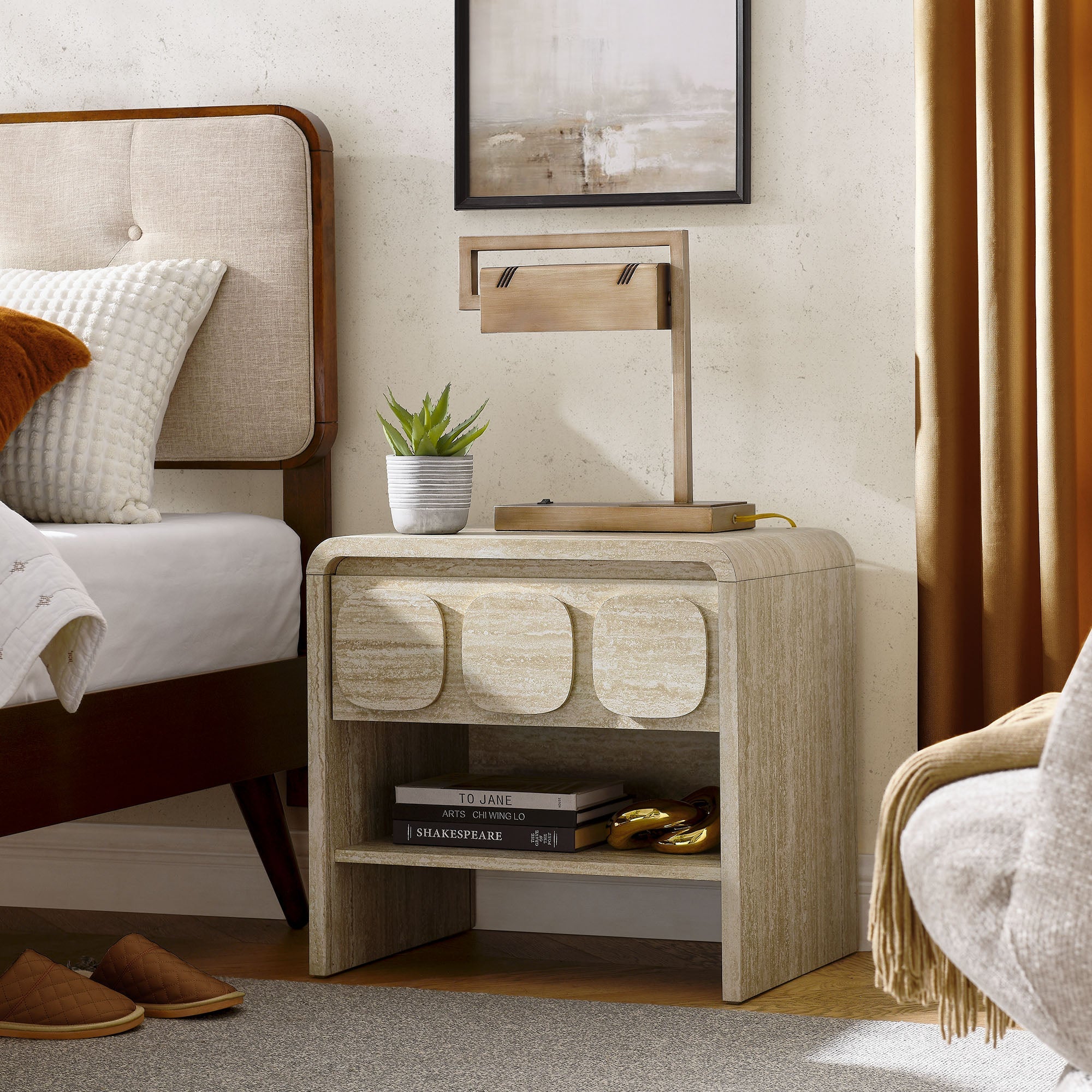 Toscana 1-Drawer Nightstand by Modway