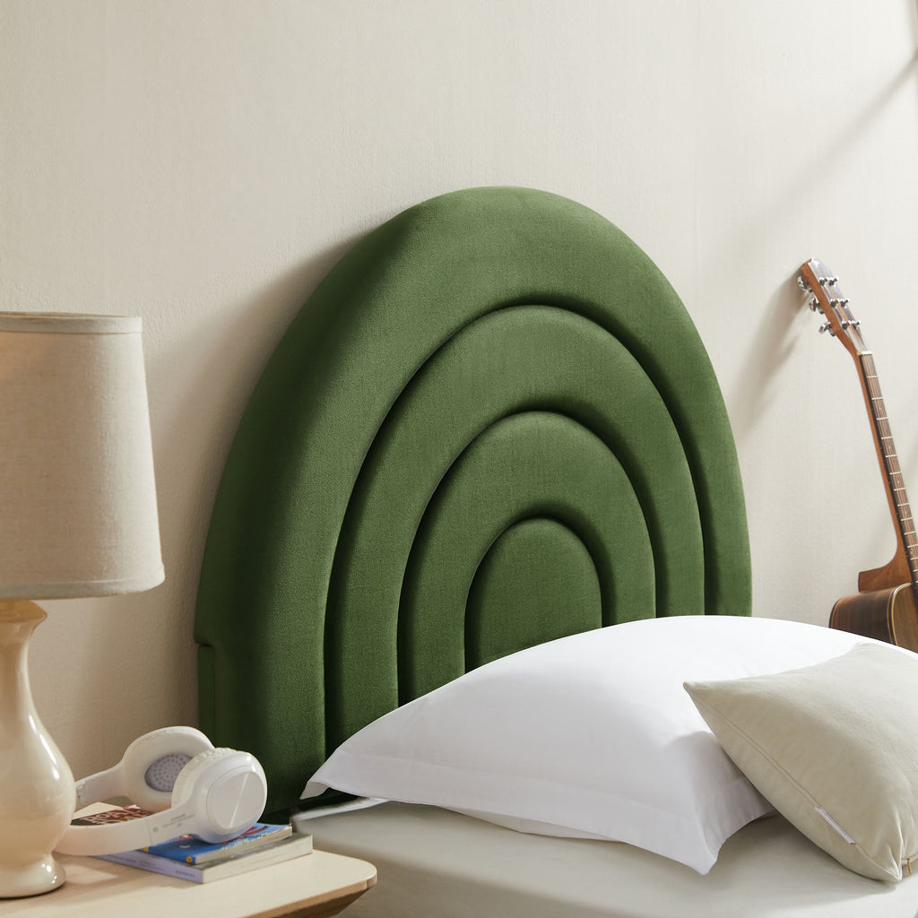 Solana Arched Performance Velvet Twin Platform Bed by Modway