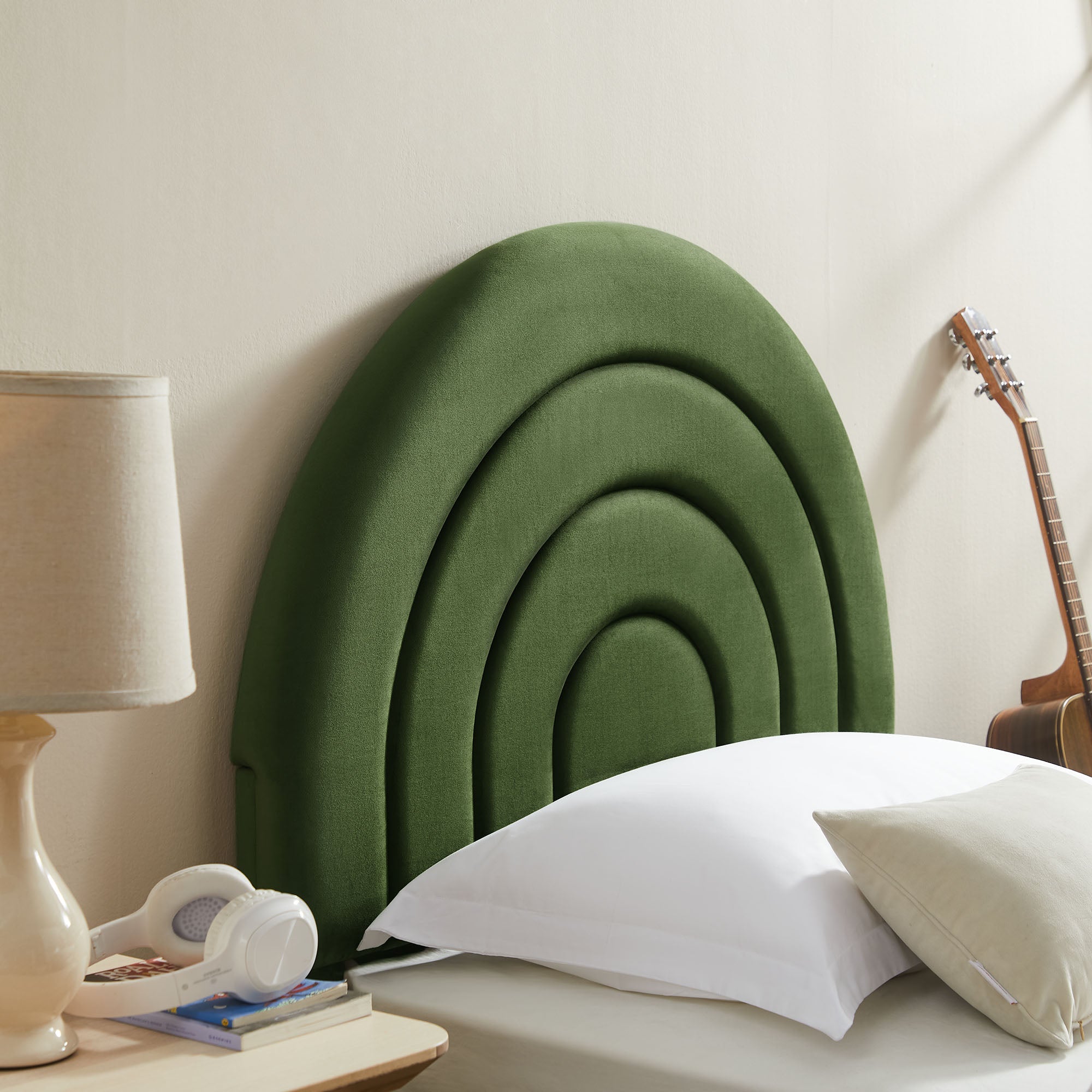 Solana Arched Performance Velvet Twin Platform Bed by Modway