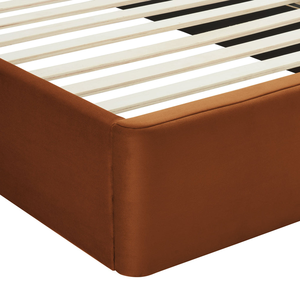Solana Arched Performance Velvet Twin Platform Bed by Modway