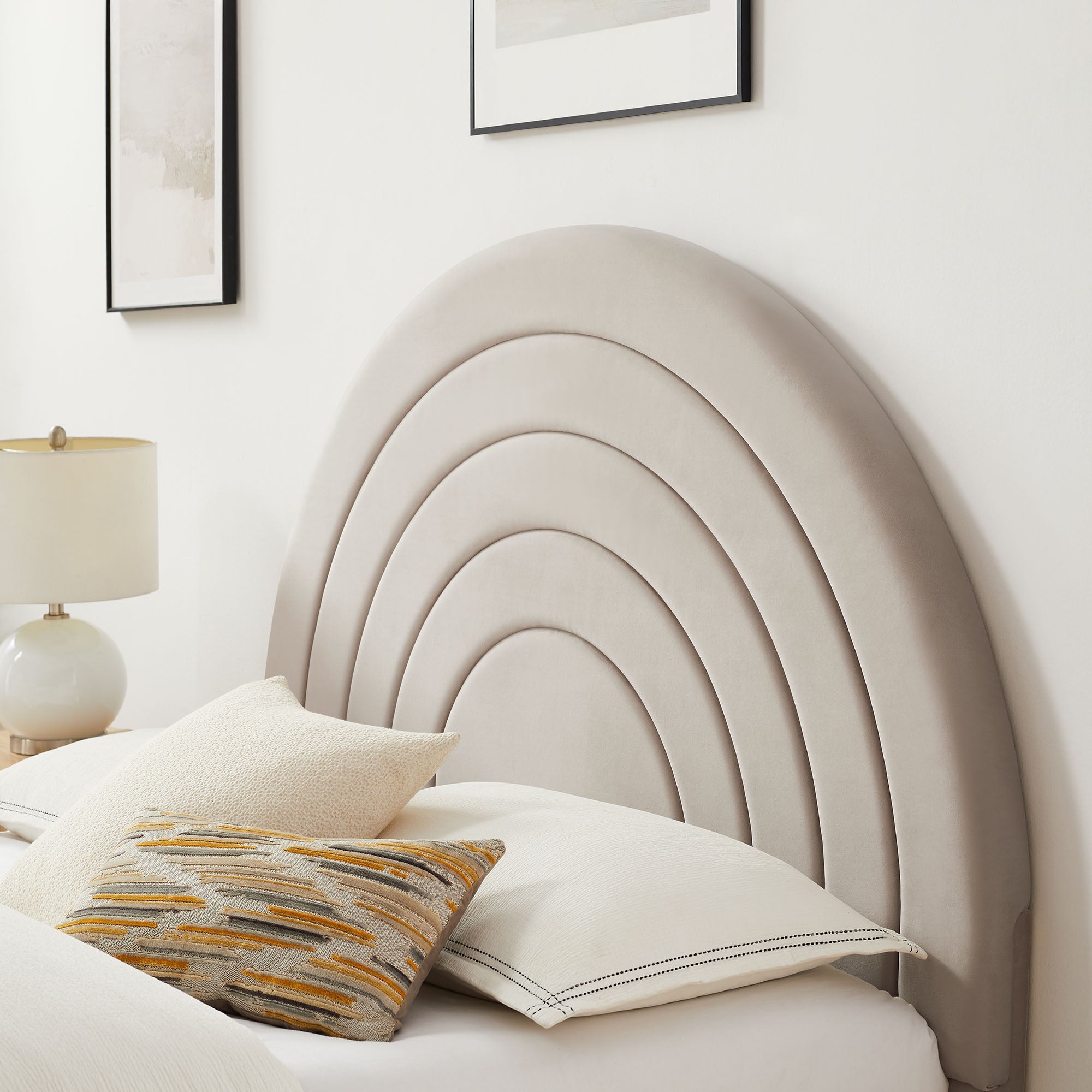 Solana Arched Performance Velvet Full Platform Bed by Modway