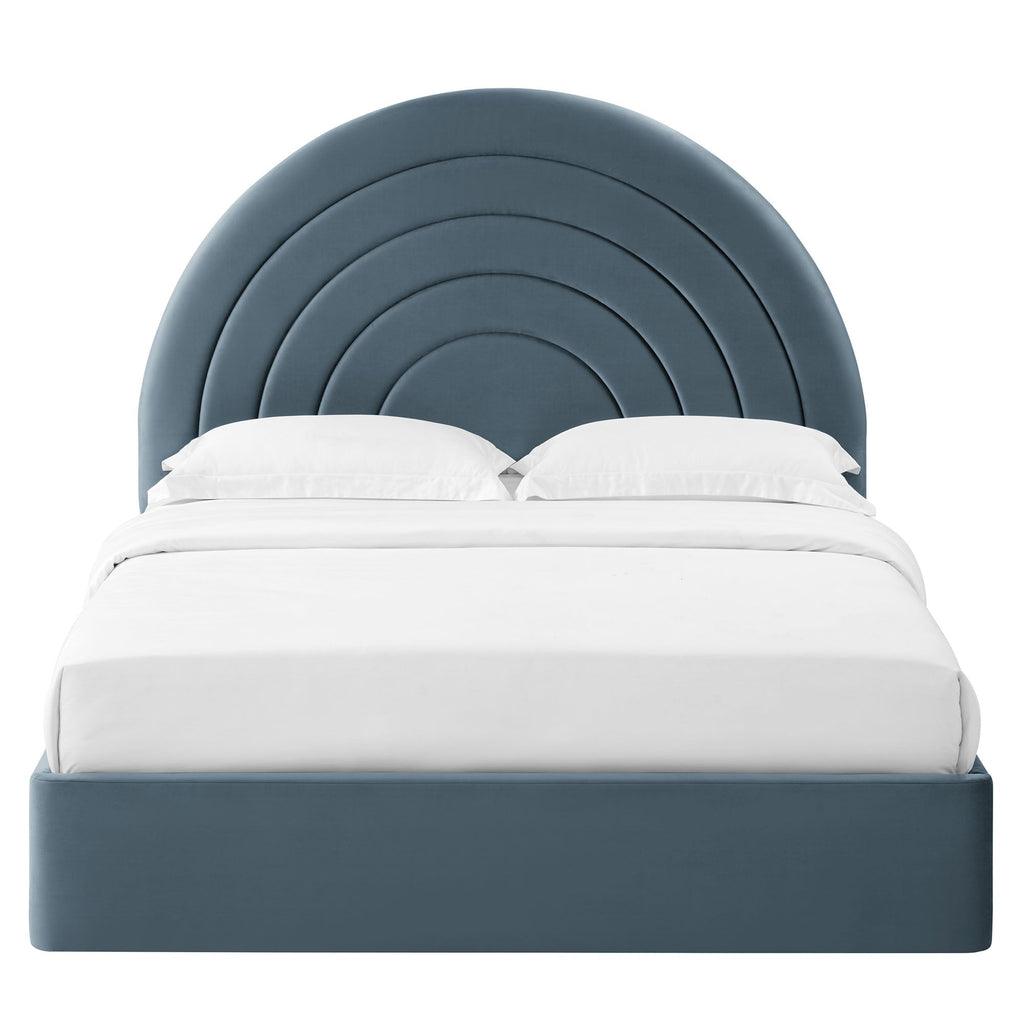 Solana Arched Performance Velvet King Platform Bed by Modway