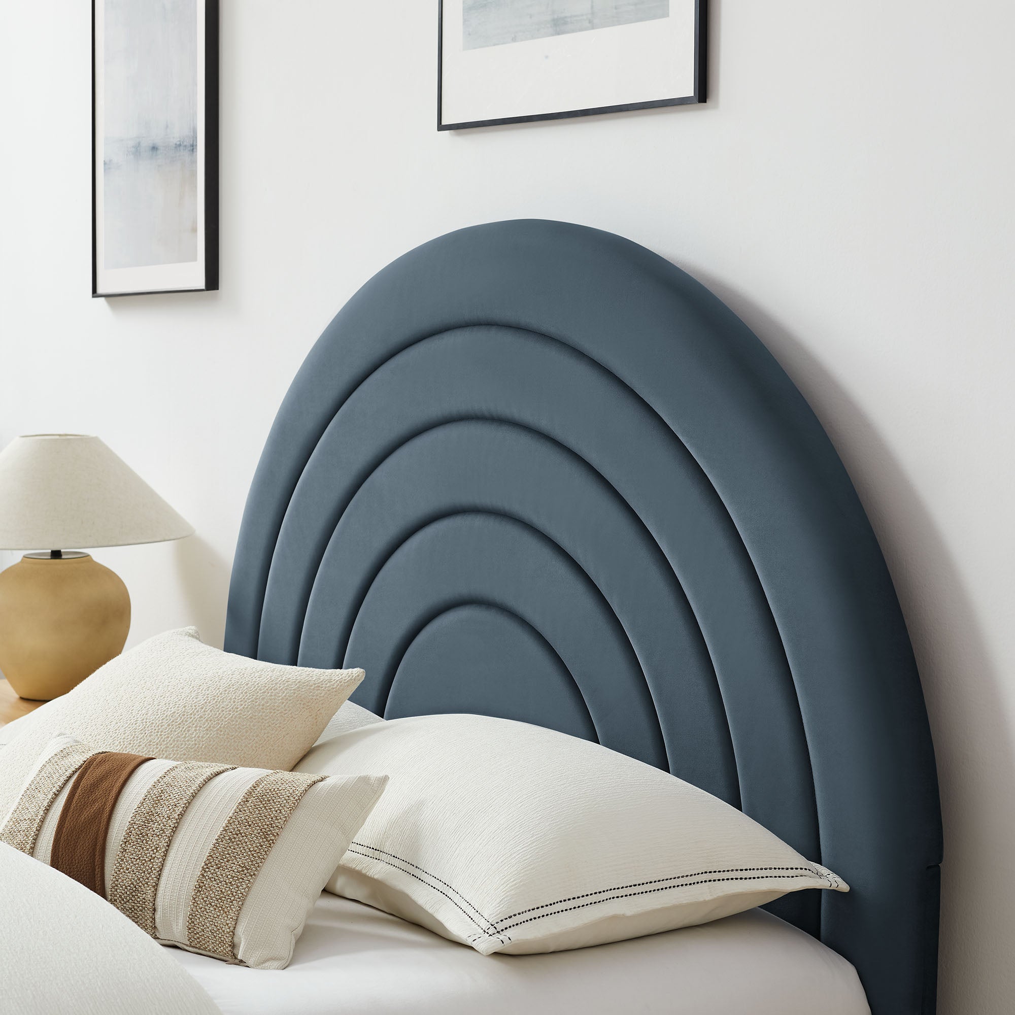 Solana Arched Performance Velvet King Platform Bed by Modway