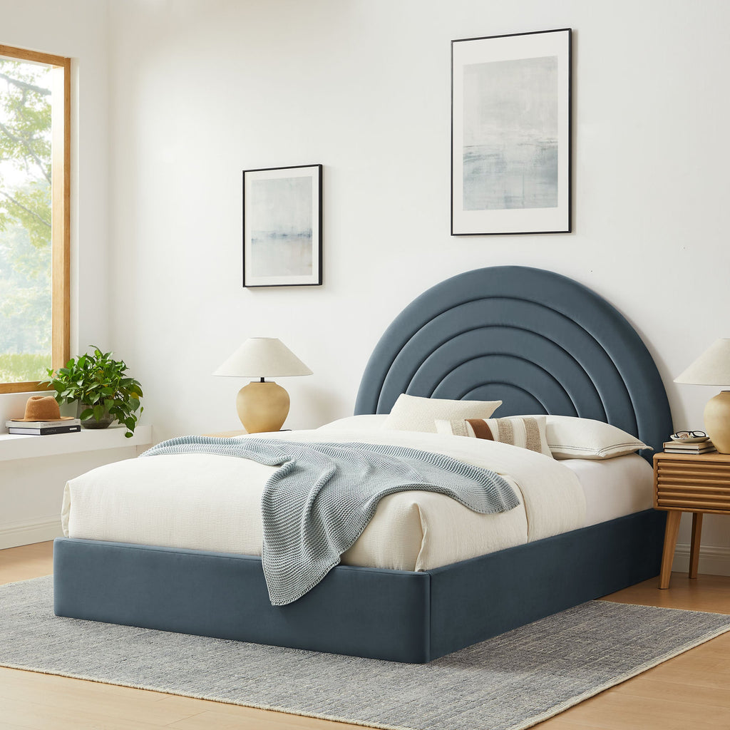 Solana Arched Performance Velvet King Platform Bed by Modway