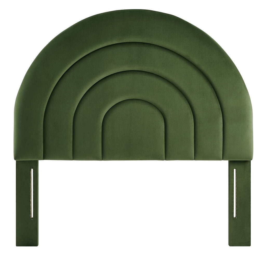 Solana Arched Performance Velvet Twin Headboard by Modway