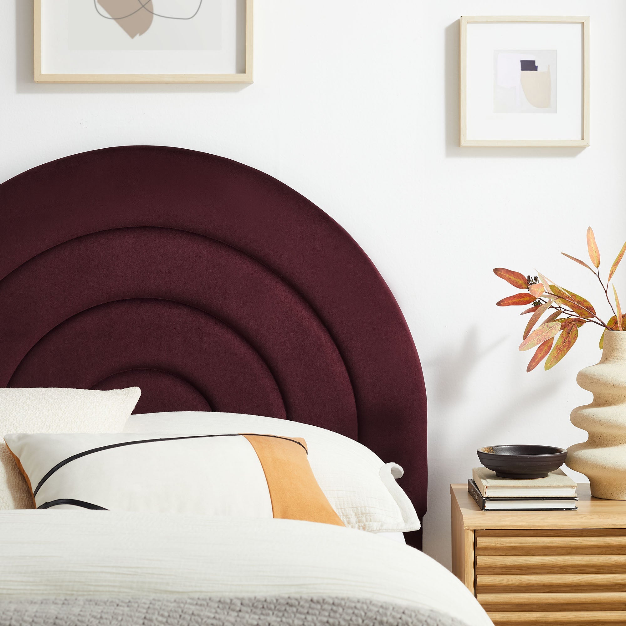 Solana Arched Performance Velvet Twin Headboard by Modway