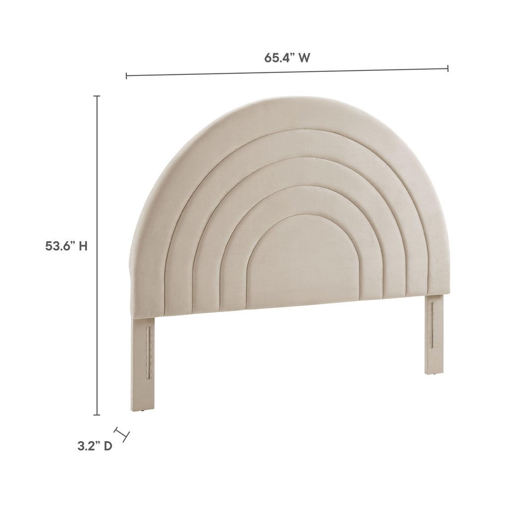 Solana Arched Performance Velvet Queen Headboard by Modway