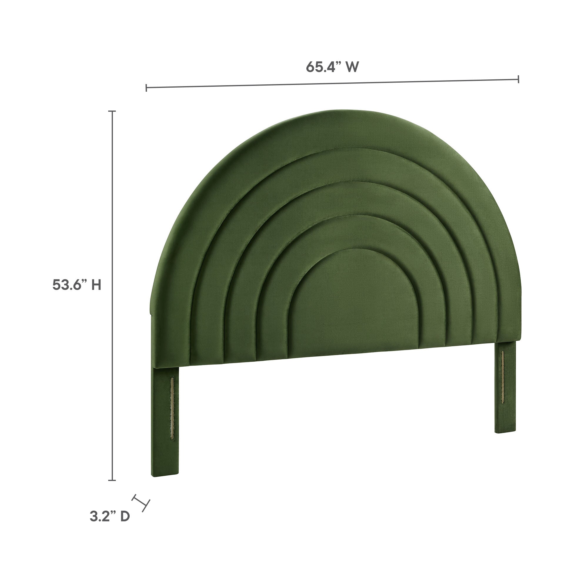 Solana Arched Performance Velvet Queen Headboard by Modway