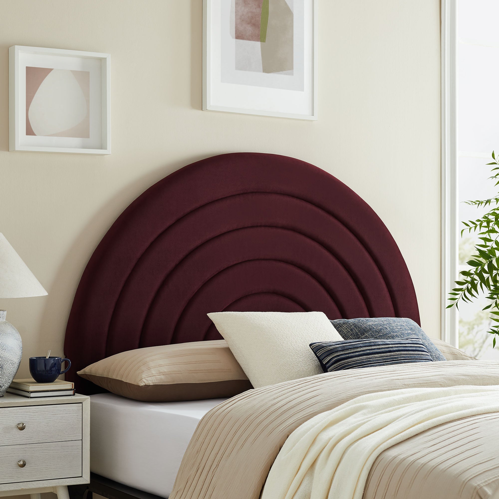 Solana Arched Performance Velvet Queen Headboard by Modway