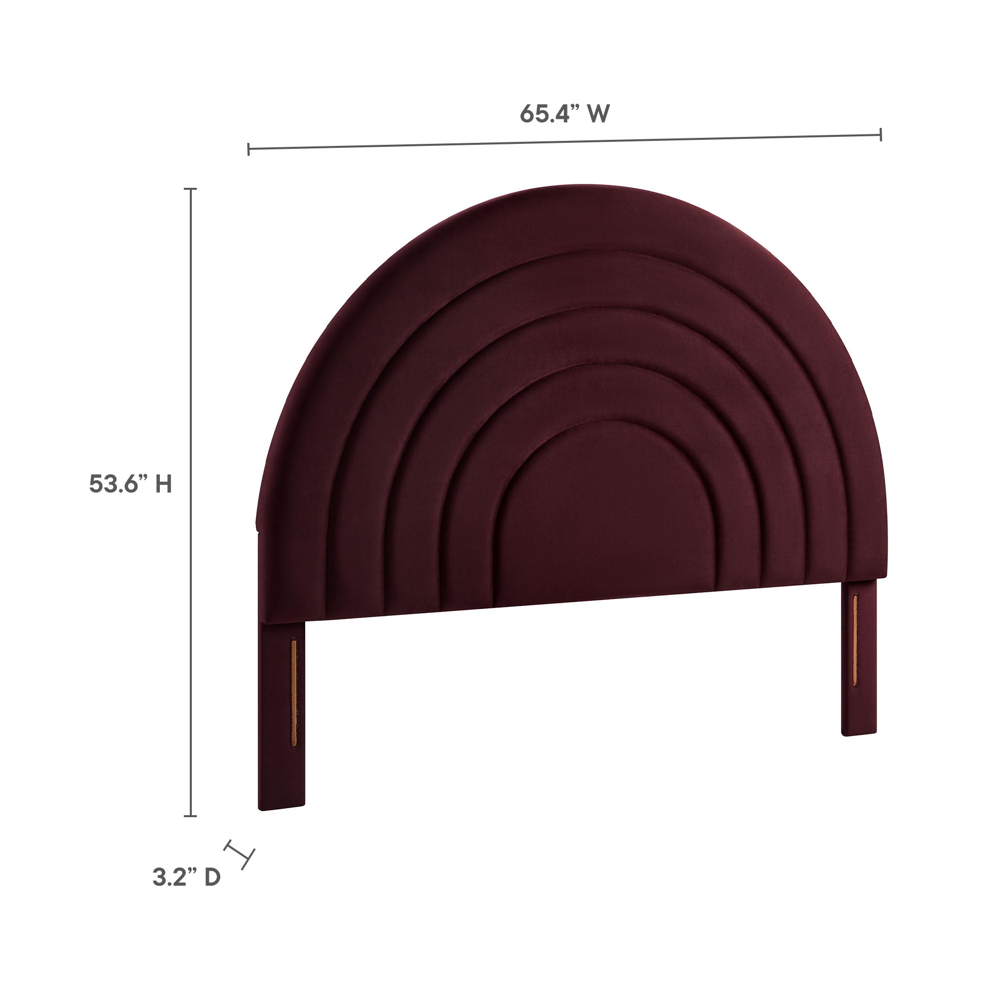 Solana Arched Performance Velvet Queen Headboard by Modway