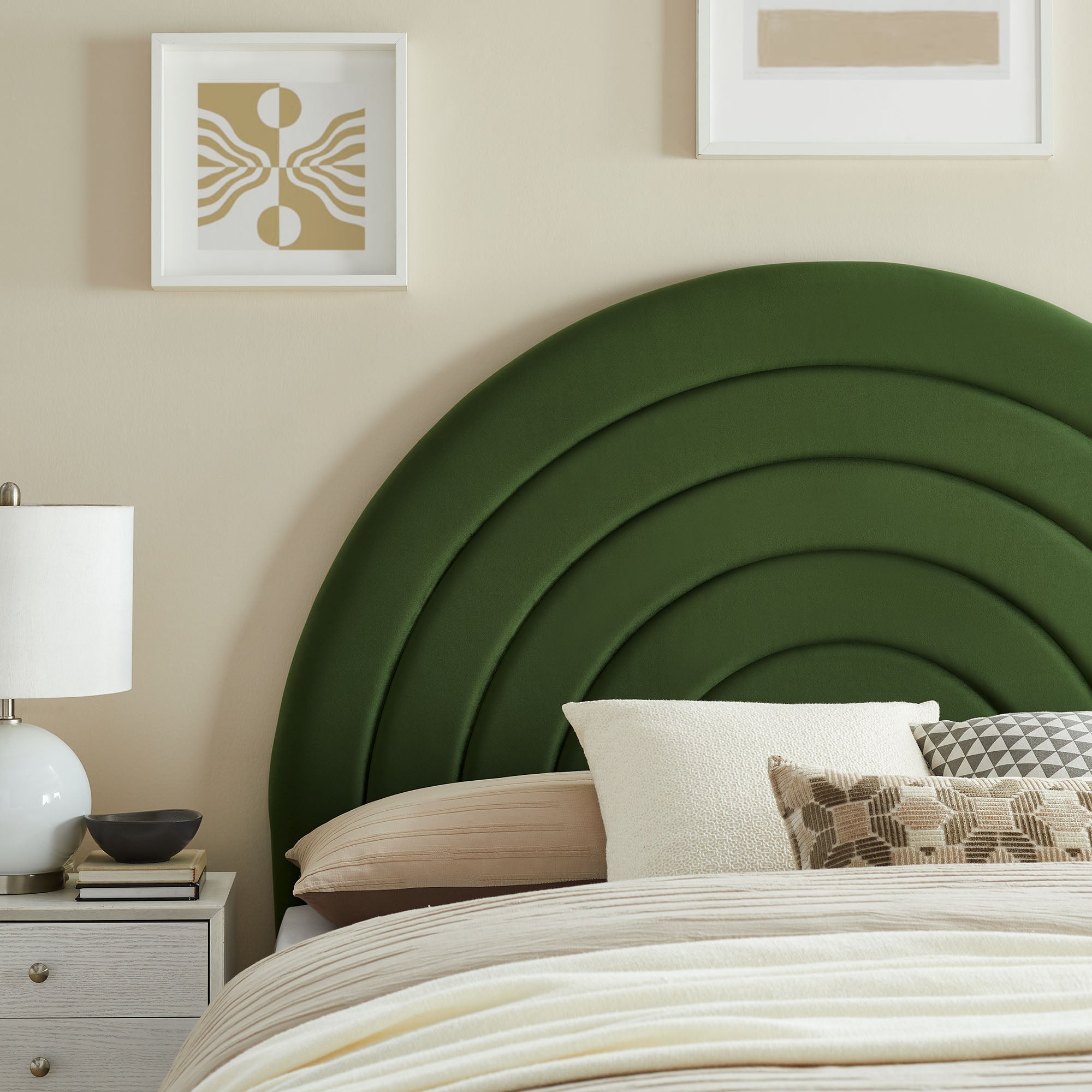 Solana Arched Performance Velvet King Headboard by Modway