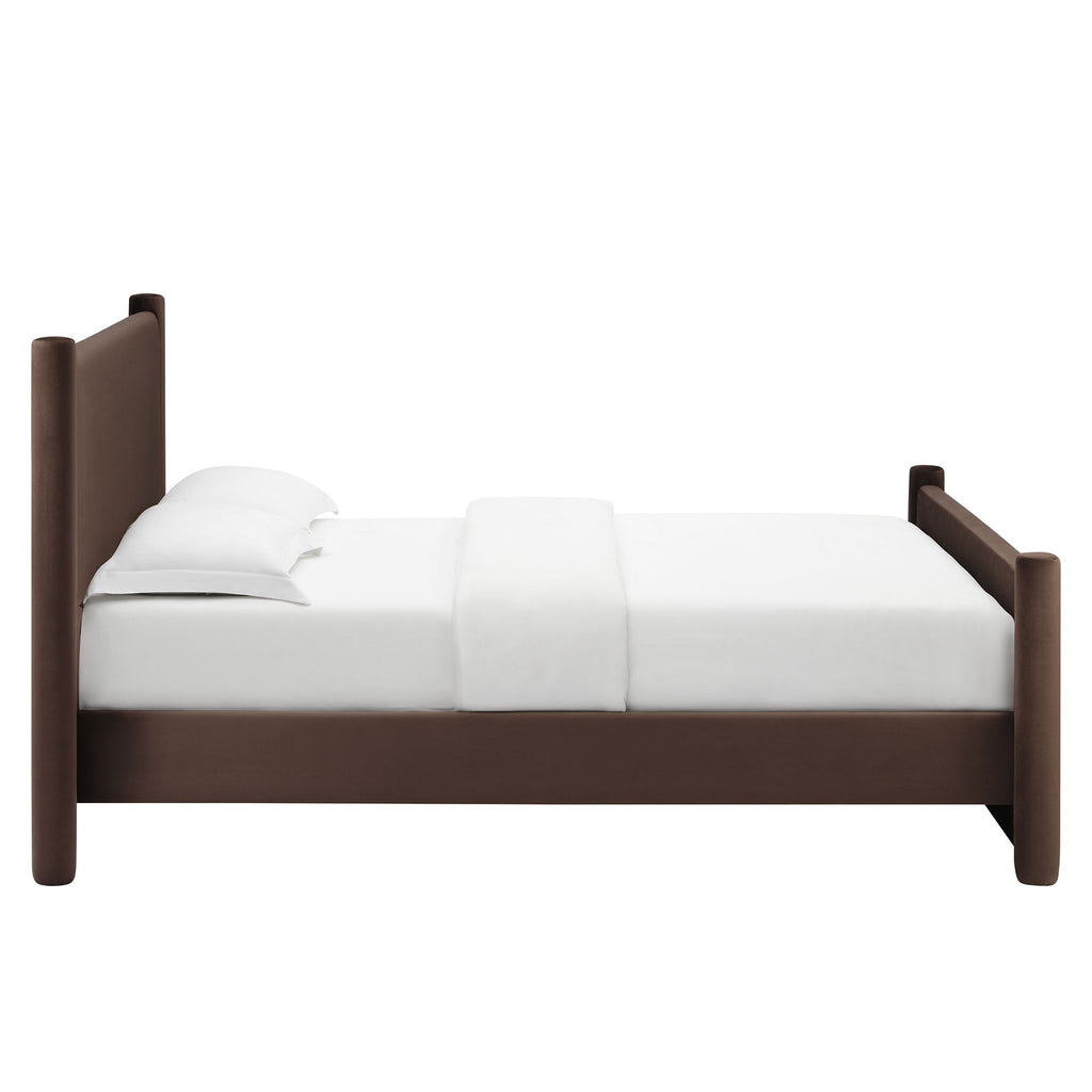 Rael Performance Velvet Full Platform Bed by Modway