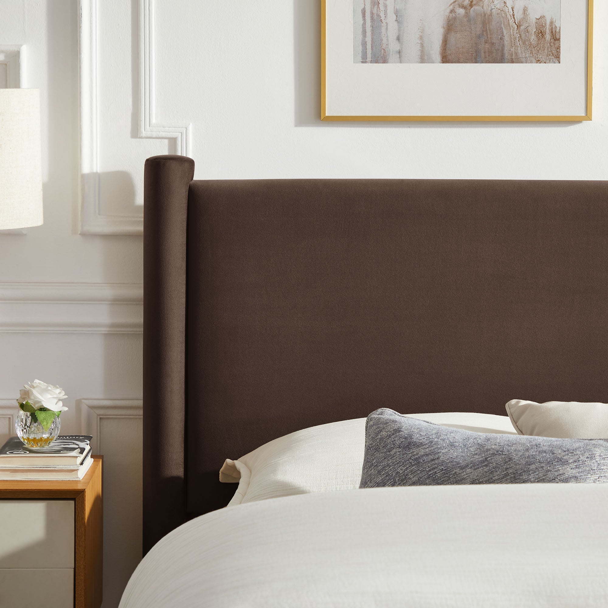 Rael Performance Velvet Full Platform Bed by Modway