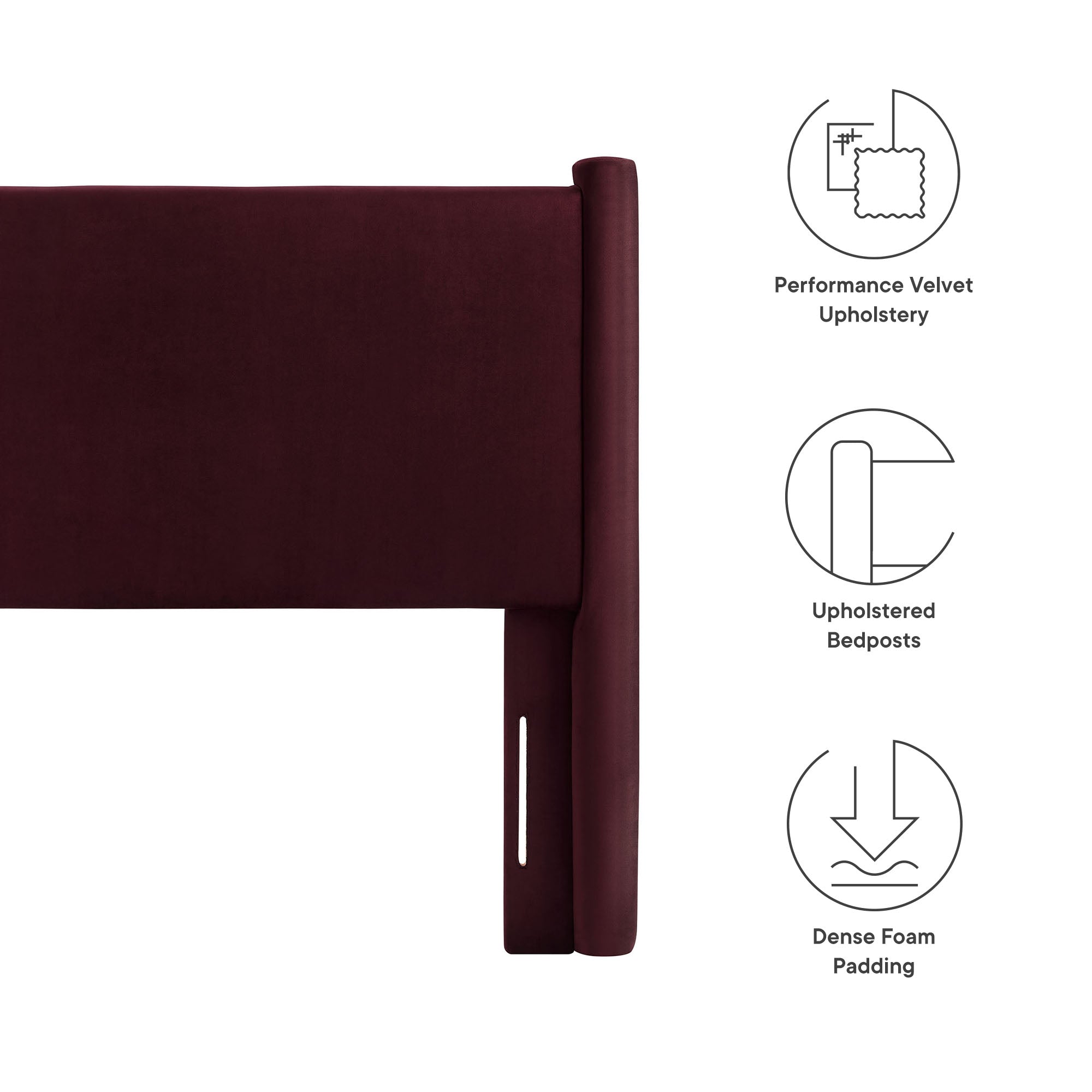 Rael Performance Velvet Twin Headboard by Modway