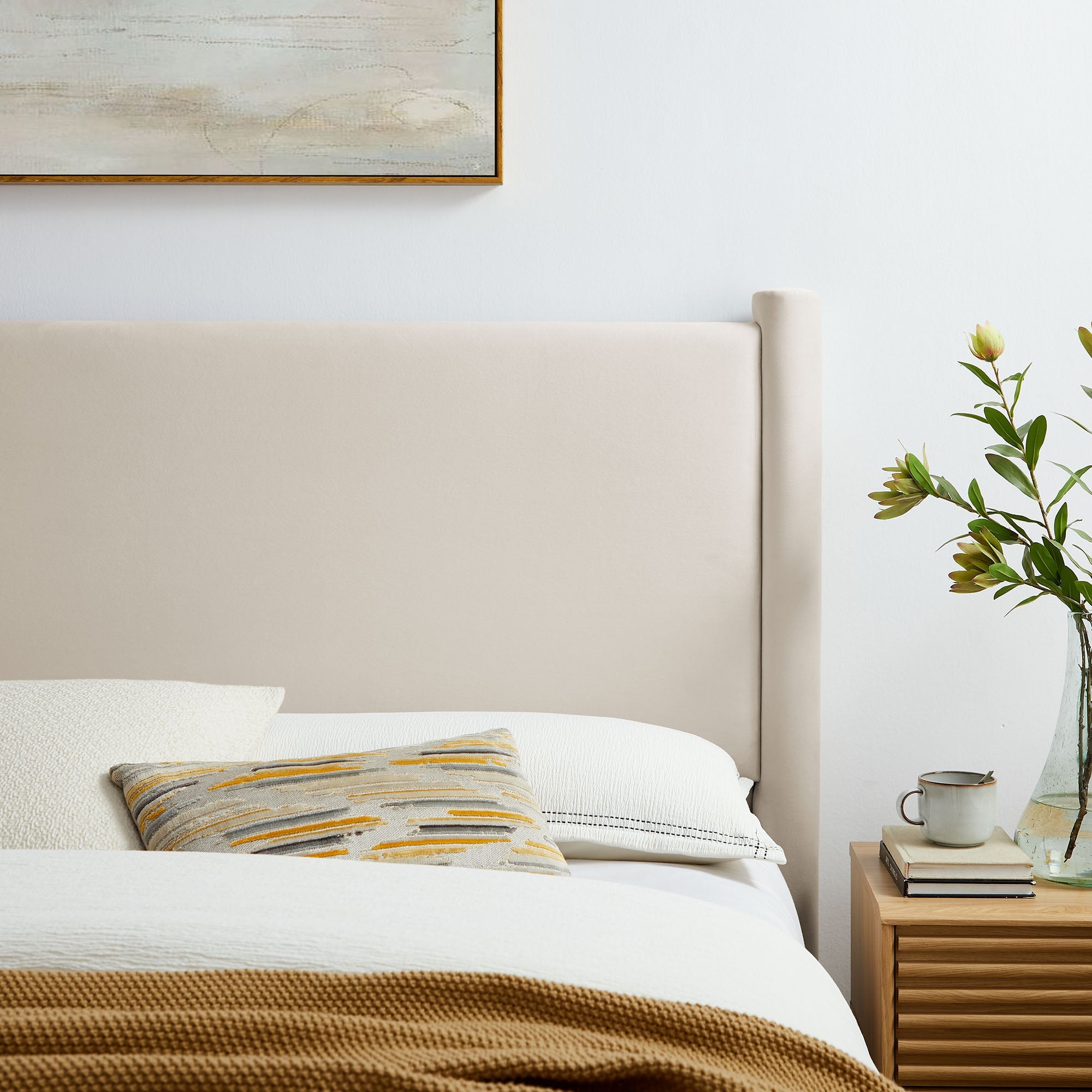 Rael Performance Velvet Queen Headboard by Modway
