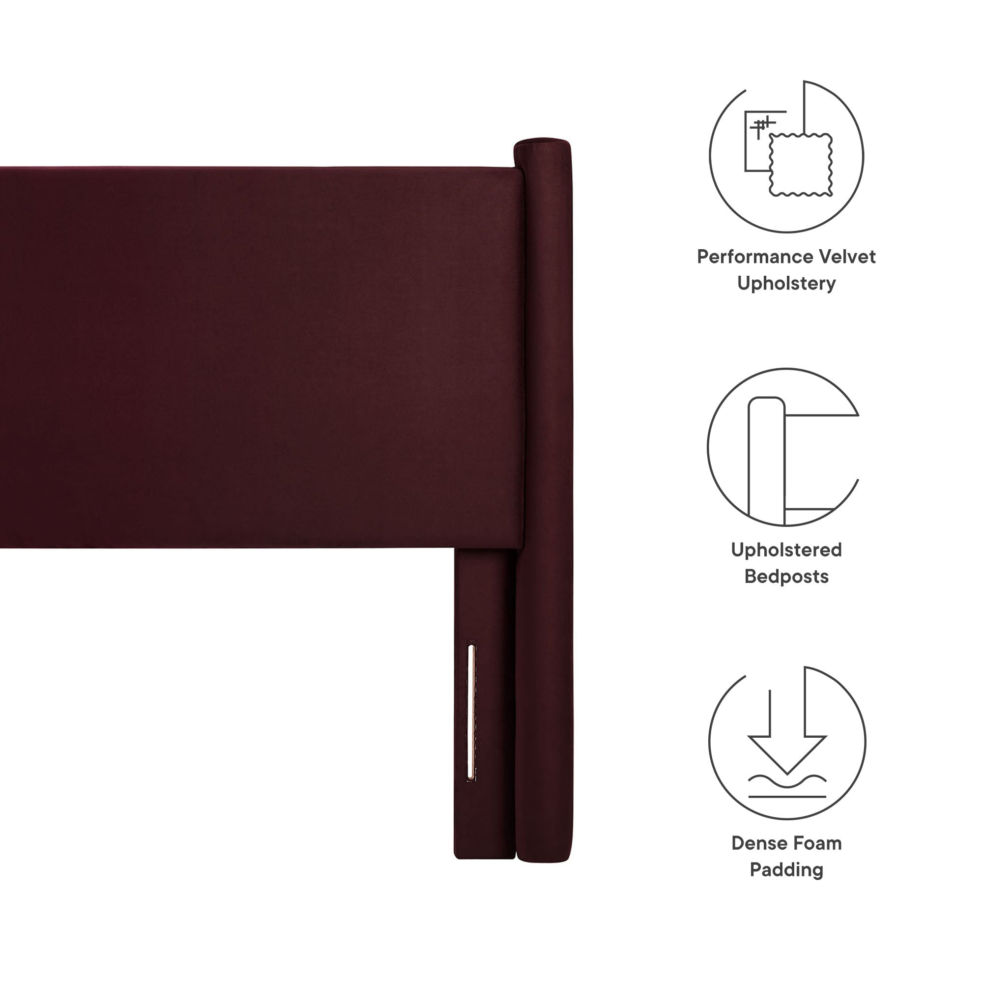 Rael Performance Velvet Queen Headboard by Modway