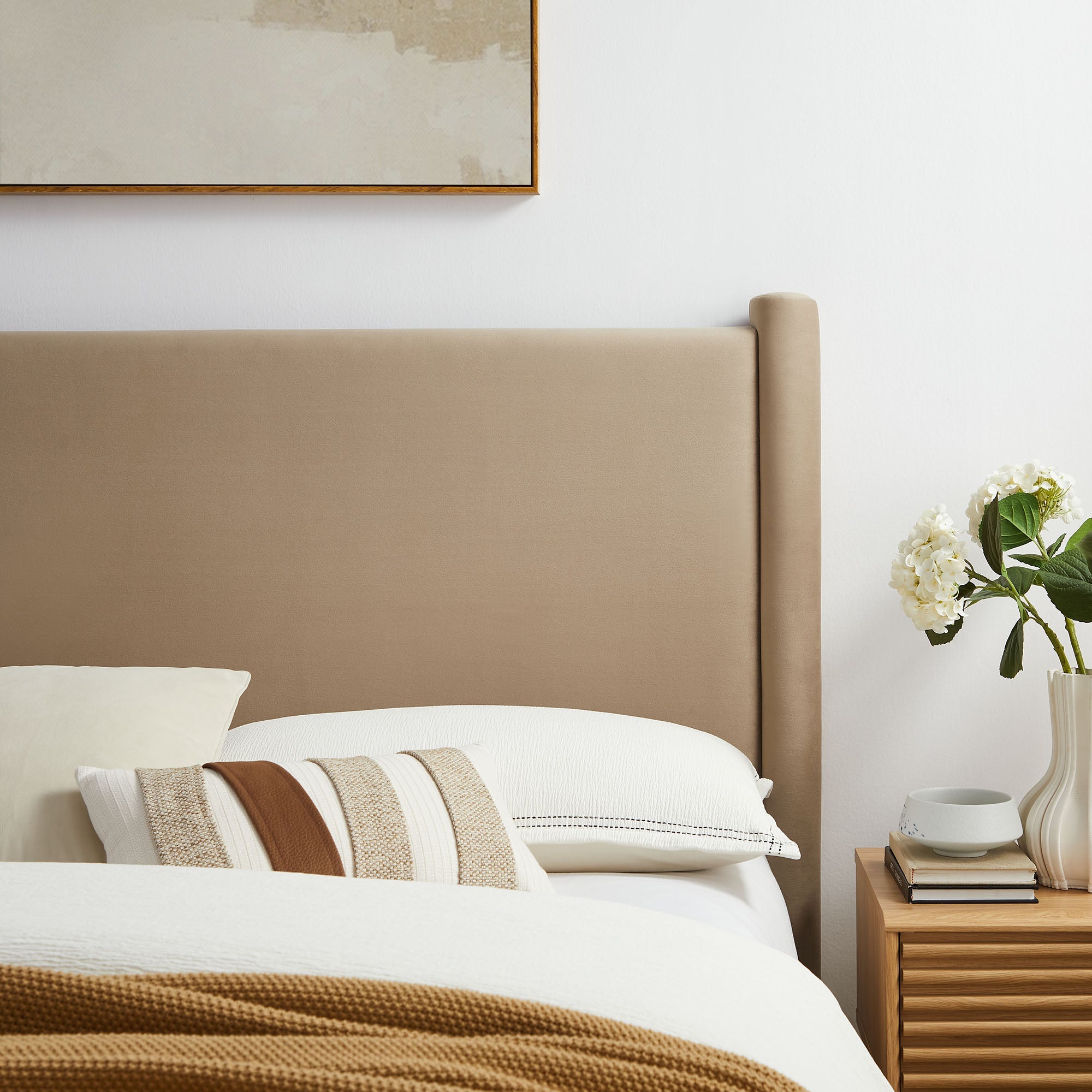 Rael Performance Velvet Queen Headboard by Modway