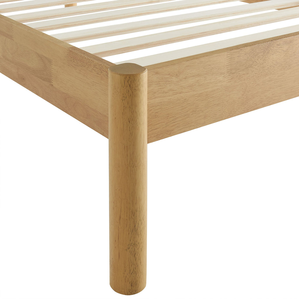 Olea Channel Tufted Boucle Solid Wood Twin Platform Bed by Modway