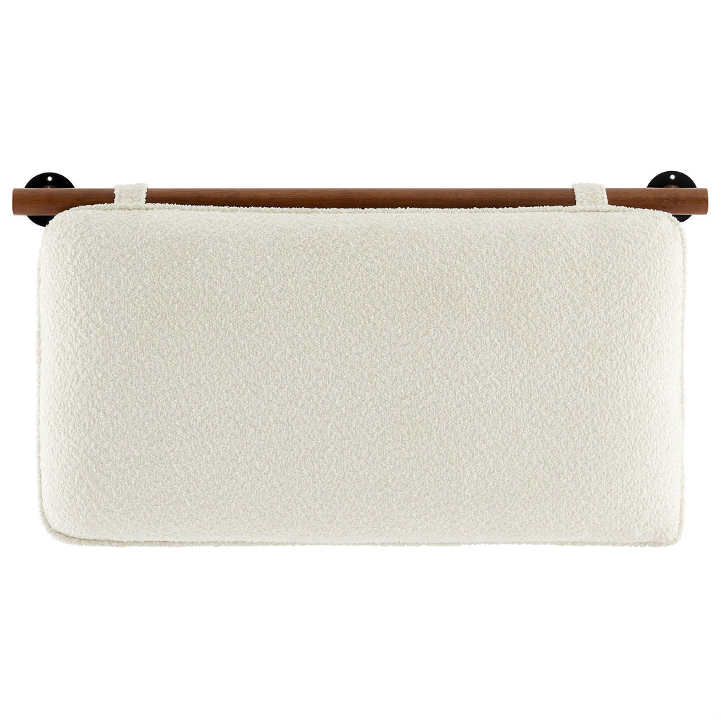 Anela Wall-Mounted Chenille Upholstered Twin Headboard by Modway
