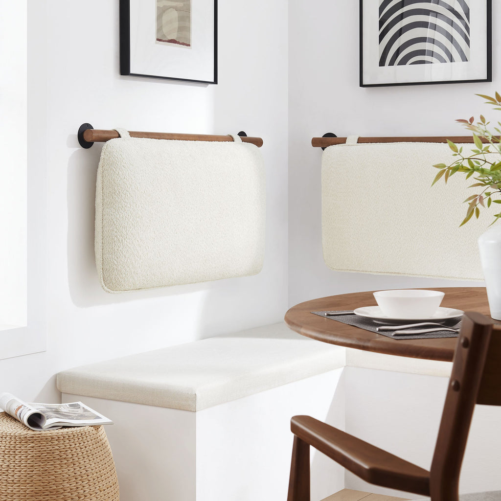 Anela Wall-Mounted Chenille Upholstered Twin Headboard by Modway