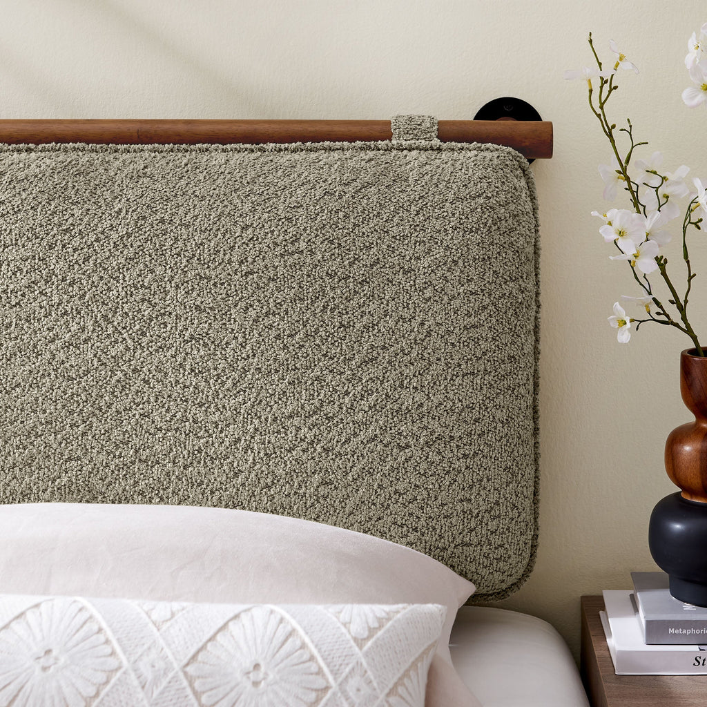 Anela Wall-Mounted Chenille Upholstered Twin Headboard by Modway