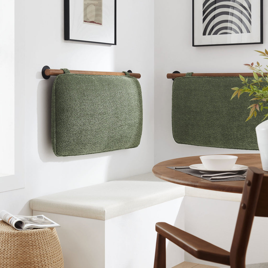 Anela Wall-Mounted Chenille Upholstered Twin Headboard by Modway
