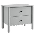 Emmeline Scalloped 2-Drawer Nightstand by Modway