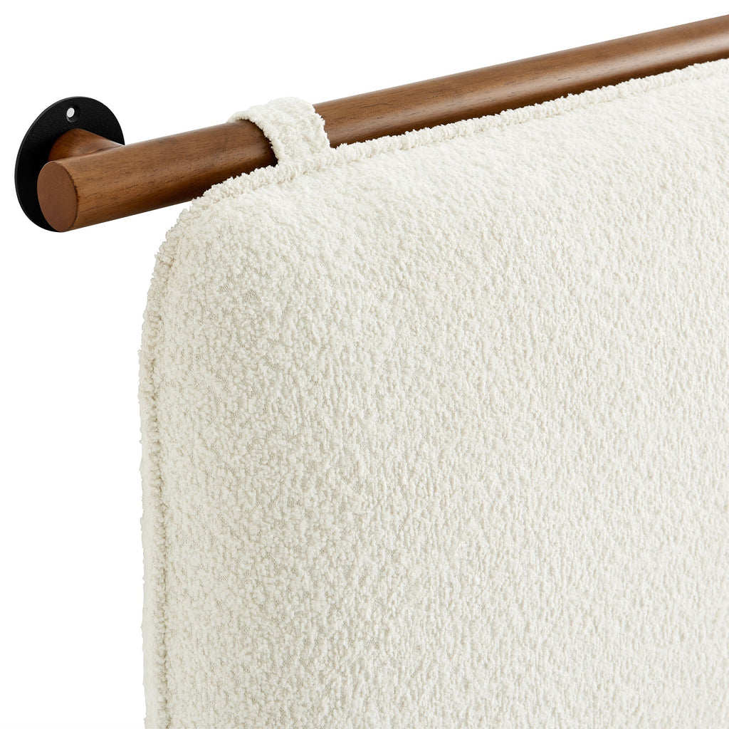 Anela Wall-Mounted Chenille Upholstered Full Headboard by Modway