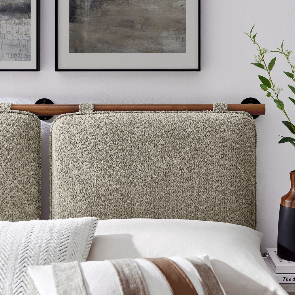 Anela Wall-Mounted Chenille Upholstered Full Headboard by Modway