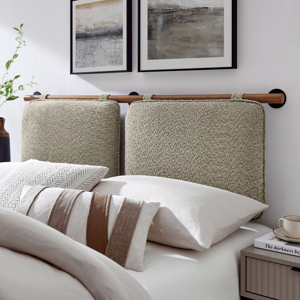 Anela Wall-Mounted Chenille Upholstered Full Headboard by Modway