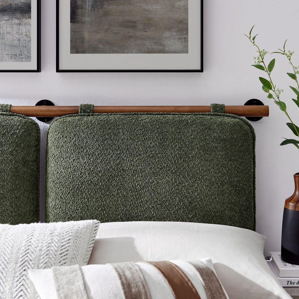 Anela Wall-Mounted Chenille Upholstered Full Headboard by Modway