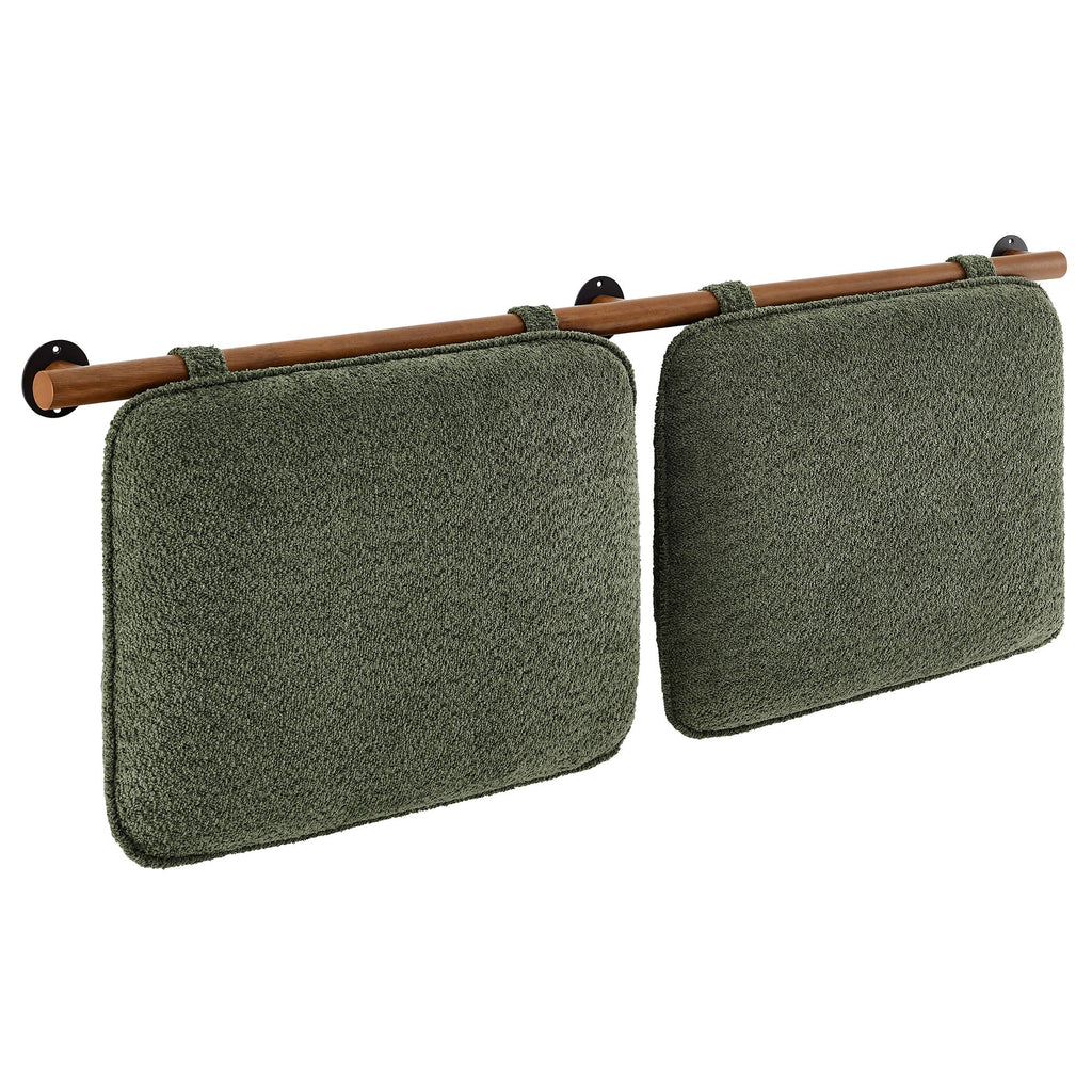 Anela Wall-Mounted Chenille Upholstered Queen Headboard by Modway