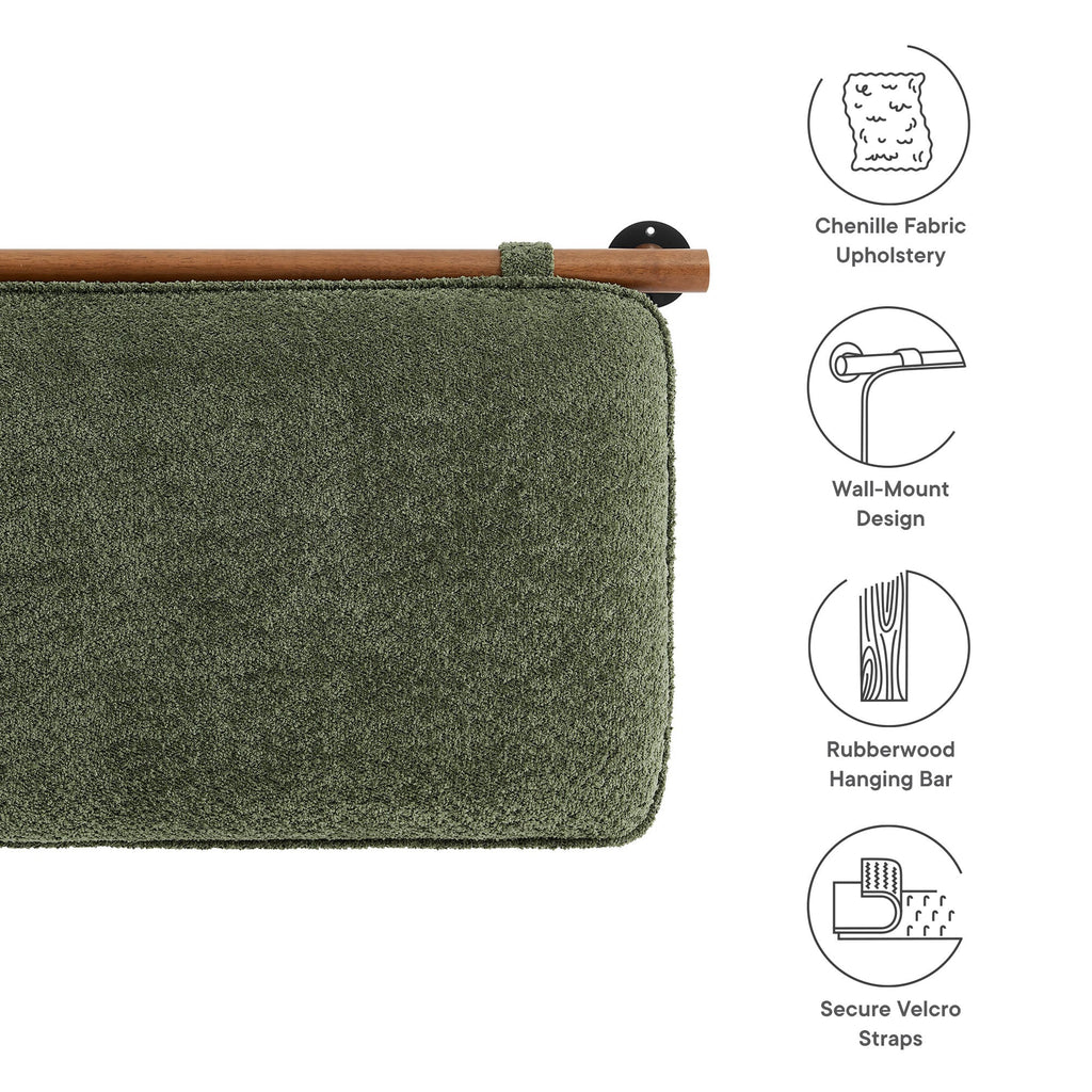 Anela Wall-Mounted Chenille Upholstered Queen Headboard by Modway