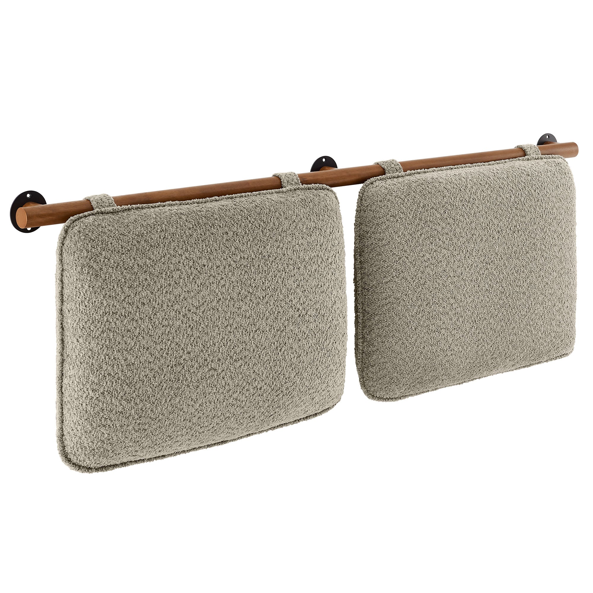 Anela Wall-Mounted Chenille Upholstered King Size Headboard by Modway